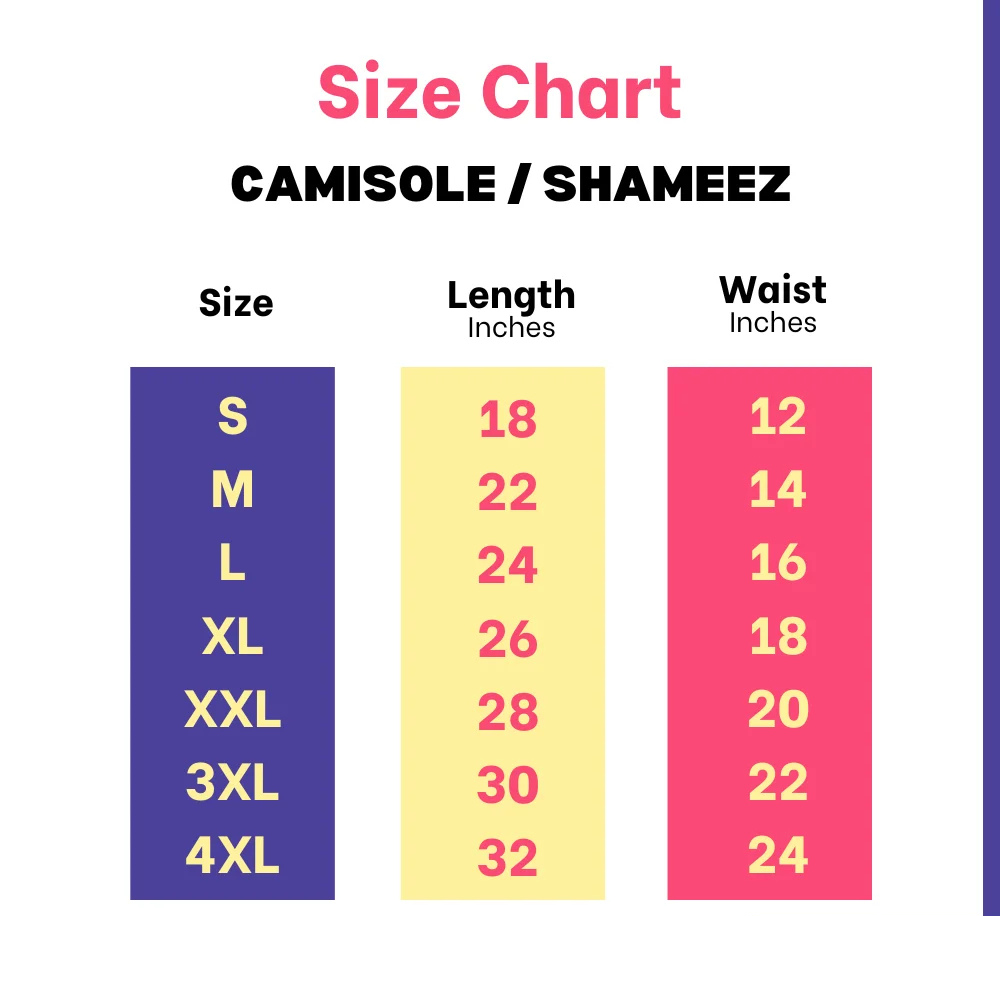 Pack of 3 Camisole for Girls Tanktops for women Shameez