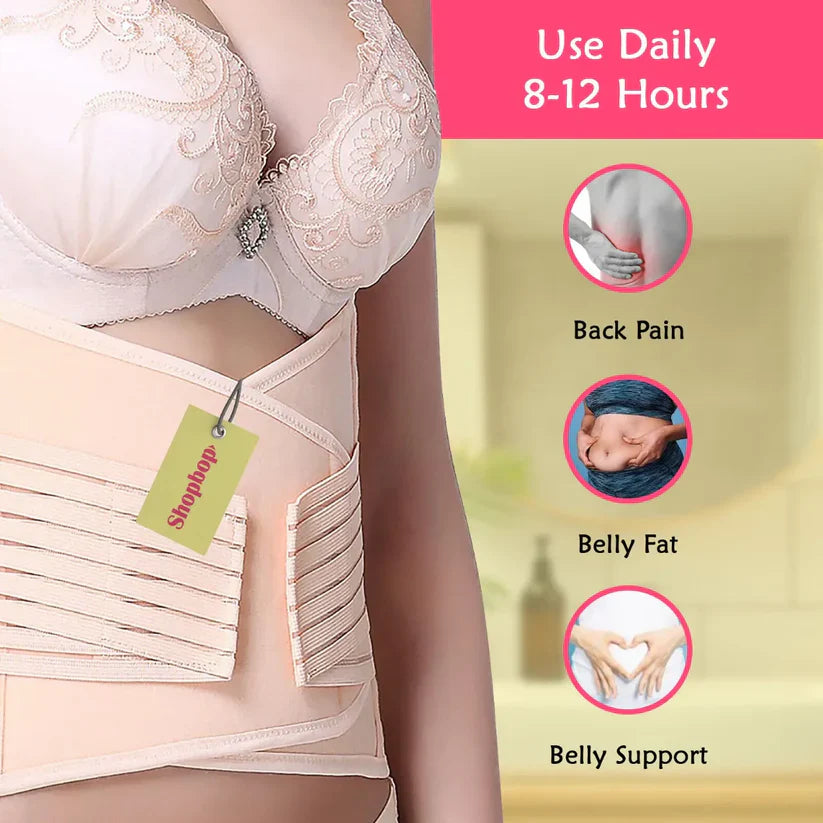 Belly Belt Waist Fit 3 in 1 Postpartum Recovery Body Fiter (Slimming Maternity Belly Fiter)